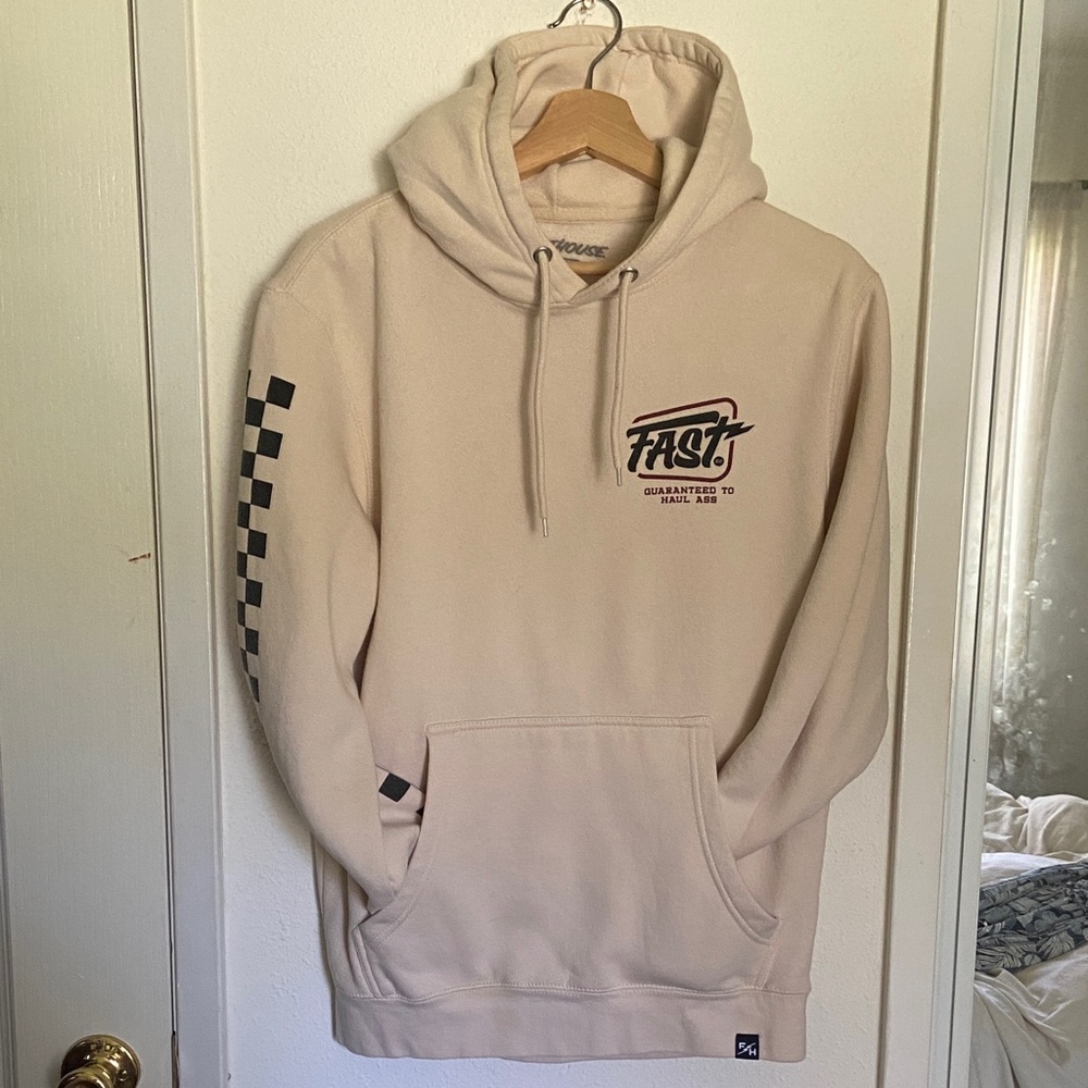 Men’s Natural Cream Colored Fasthouse Diner Hoodie